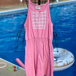 4 for $20. pink summer dress. size medium (7/8)